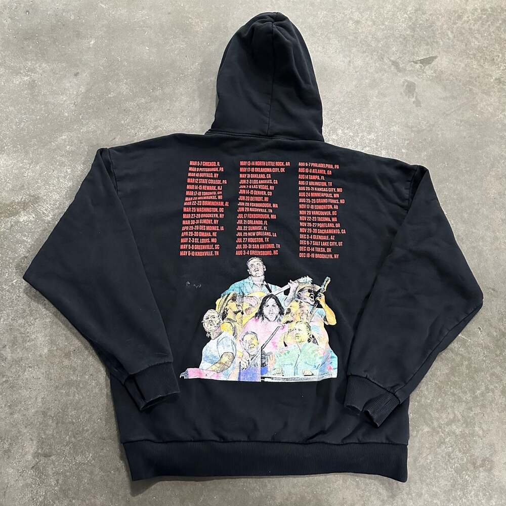 Zach Bryan Quittin’ Time Tour 2024 Graphic Hoodie Oversized Concert Merch